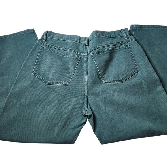 Sasson Jeans Green Size 36/30 High-Waist Straight Mom Jeans Vintage 80s 90s - Picture 7 of 11